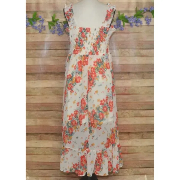 NWT Maurices Floral Smocked Tiered Ruffle Sleeveless Midi Dress Size XL Cottage - Image 7