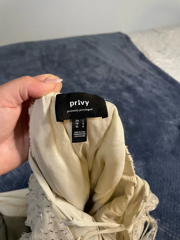 Privy Cream Embellished Corset Mini Dress 🤍✨ - Image 7