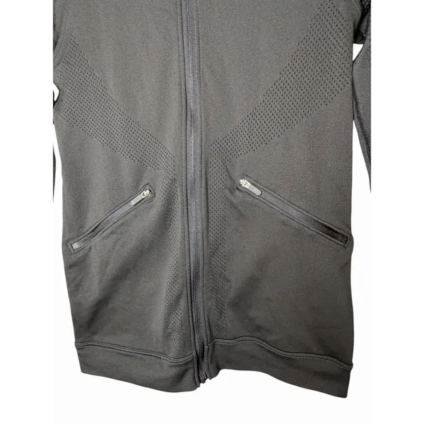 Lululemon Seamless Ventilate Jacket Black Hooded Full Zip Running Gym Womens 6 - Image 6