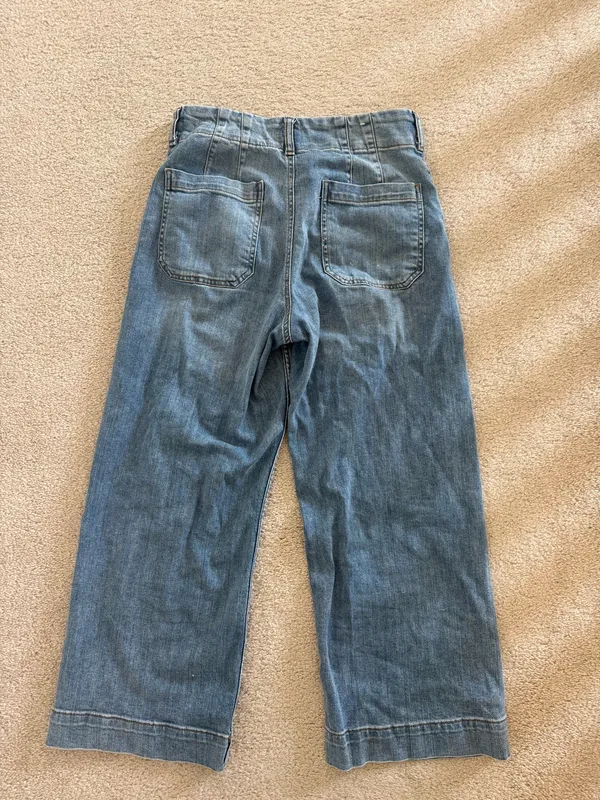 Maeve Anthropologie Jeans Colette The Cropped Wide-Leg - Image 4