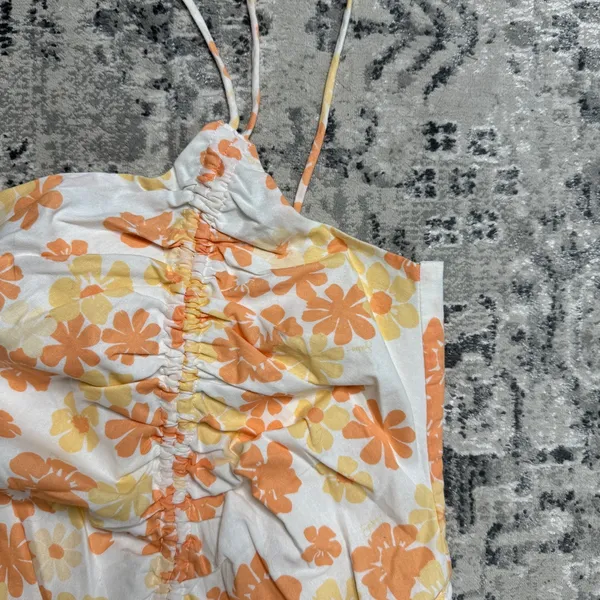 NEW Sabo Skirt Kani Asymmetric Dress Floral Print Cinched size M Medium NWT - Image 9