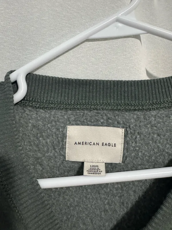 American Eagle Green Crewneck Sweatshirt - Image 2