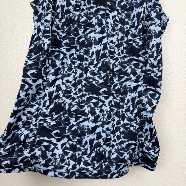 J.Lindeberg Shirt Womens Small Blue Dena Icelayer Print TX Jersey Golf Top - Image 3