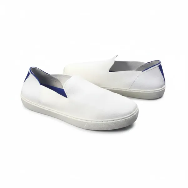 ROTHY'S The Original Slip On Sneaker Women 8.5 White Classic Street Lifestyle - Image 3