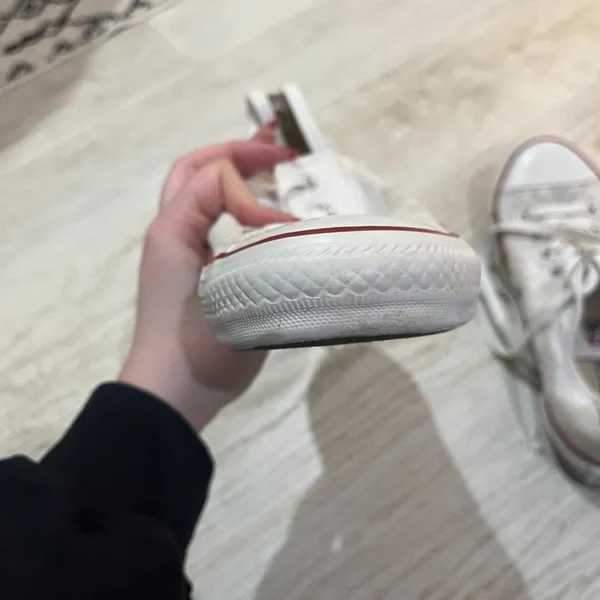 Converse White Low Top  Sneakers - Image 7
