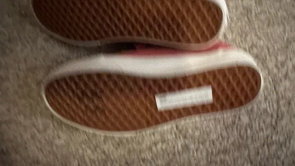 Vans Pink Velcro Sneakers – Casual Low Top Shoes Size 5.5 - Image 4
