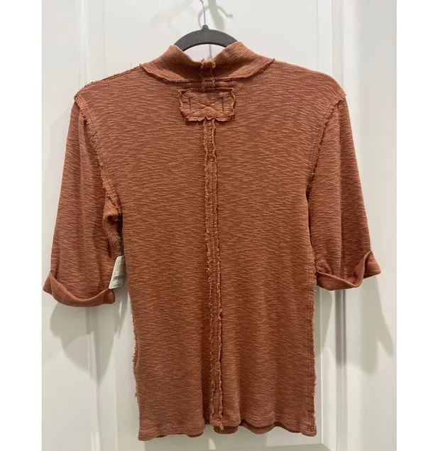 NWT Free People We The Free For Boys 3/4 Sleeves Turtleneck Top Sz S - Image 8