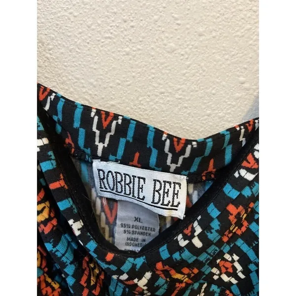 Robbie Bee Boho Tribal Maxi Dress XL Geometric Festival Vacation Dress - Image 7