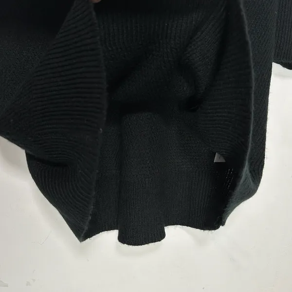 Lulus‎ Black Ribbed Cowl Neck Oversized Knit Sweater Dress Medium - Image 7