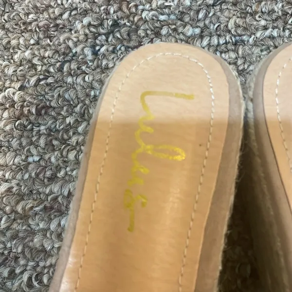Womens Like New Lulus O'Ahu 2 Mauve Suede Espadrille Platforms - Image 7