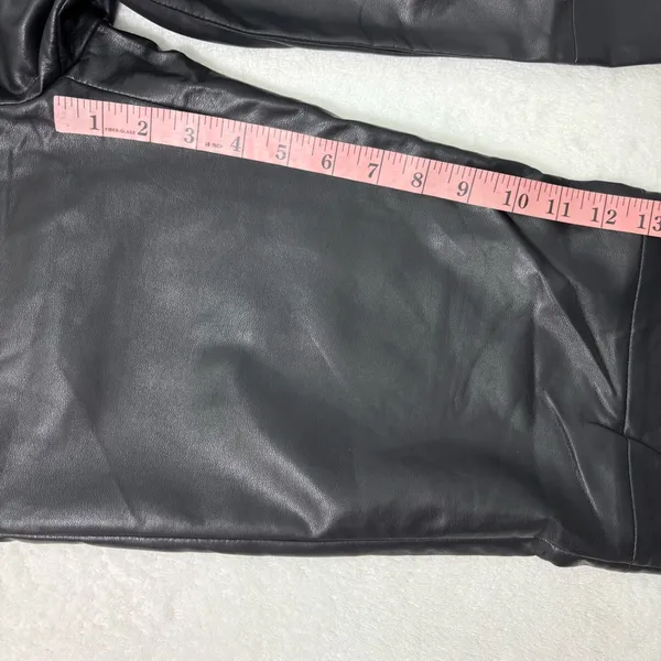Princess Polly Zyaire Mid Rise Faux Leather Pants Black Size 4‎ - Image 11