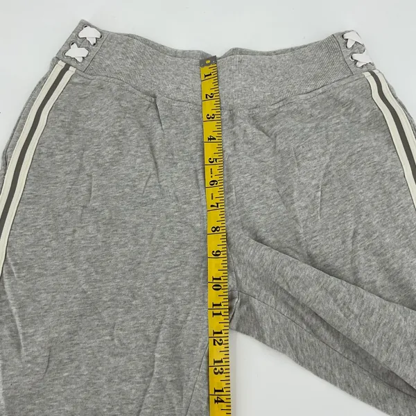 Lauren Ralph Lauren Women Gray Athletic Lounge‎ Pants Side Stripe Lace Up Detail - Image 3