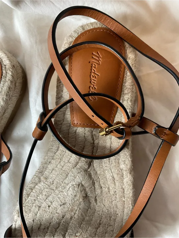 Madewell Woman’s The Mira Espadrille Thong Sandal Size 6 - Image 4