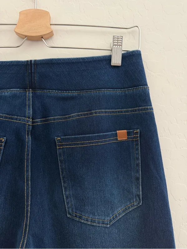 HALARA Flex High Waisted Multiple Pockets Baggy Wide Leg Jeans Size M Tall - Image 8