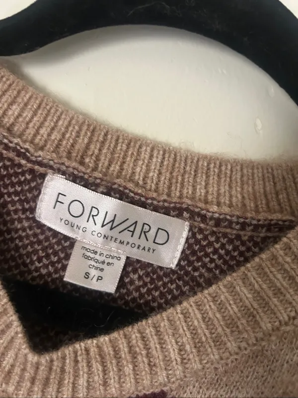 Forward Young Contemporary Beige Argyle Bow - Image 5