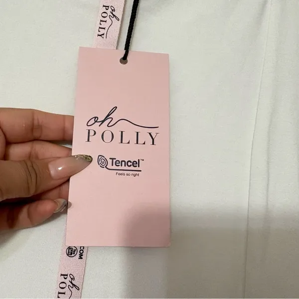 Oh Polly Brielle White Bandeau Bodycon Mini Dress Size 12 NWT - Image 8
