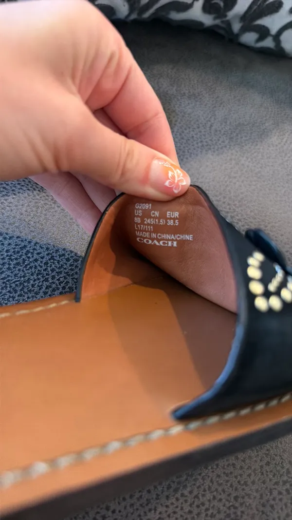 Coach black suede flat sandals  - Image 7