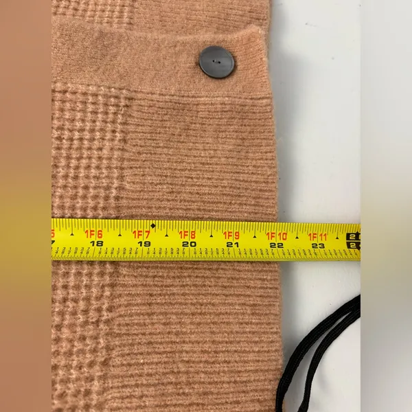 Banana Republic Tan Aire Wool Blend Cardigan Small Waffle Knit‎ GUC - Image 7