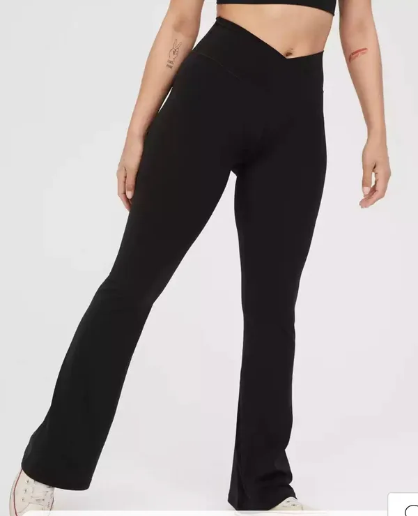 Aerie XS REGULAR OFFLINE High Waisted Crossover BUTTERSOFT FLARE LEGGING BNWTS - Image 8