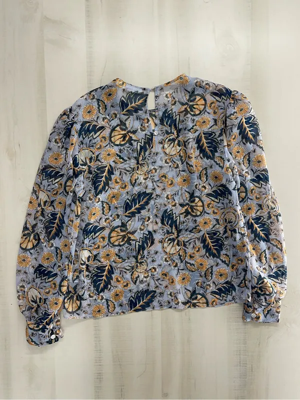 ROBERTA ROLLER RABBIT x Tuckernuck Cora floral blouse s work career - Image 7