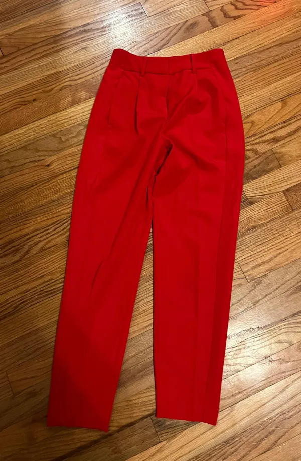 Express High Waisted Red Pants - Image 2