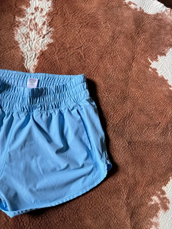 Members Mark light blue workout shorts size medium Liner is cute other than that great condition - Image 2