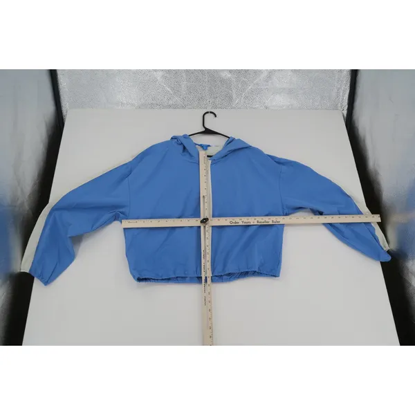 Prince Pickleball Jacket Windbreaker Blue‎ White Red Logo Size XXL Hooded - Image 7