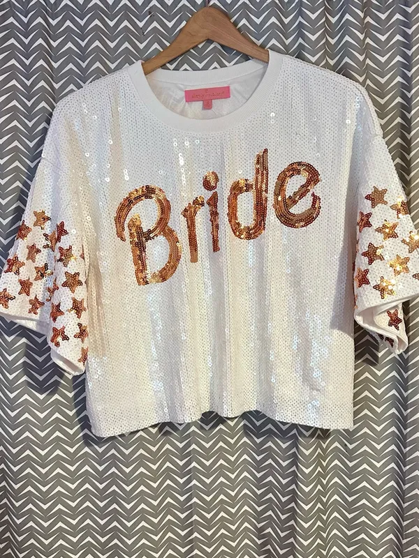 NWT Simply Southern | SEQUIN BRIDE TOP, Small - Image 3