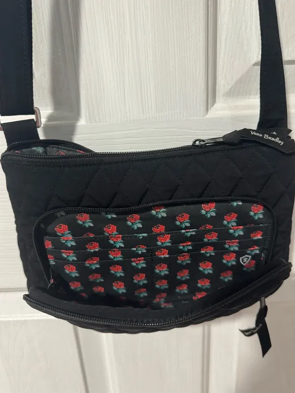Vera Bradley Black Crossbody Bag Quilted - Image 4