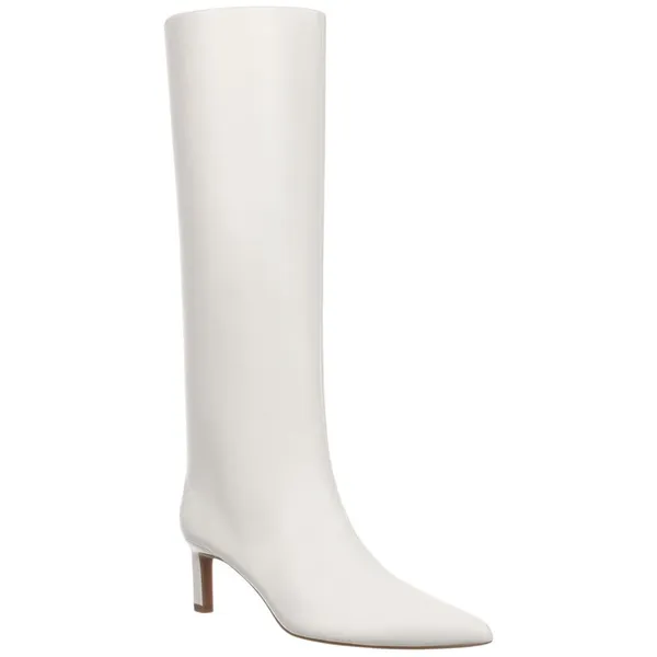 On 34th Womens Rachelle Stovepipe Boots 10019723900 Bone Smooth White 5M - Image 8