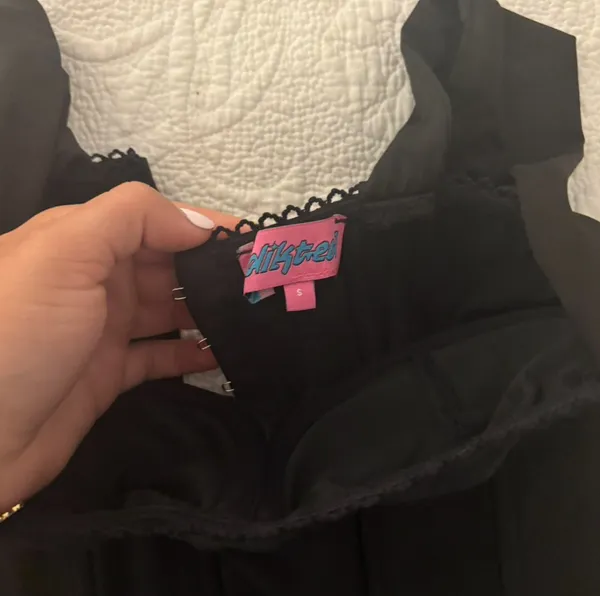 Black Edikted Corset Top  - Image 2