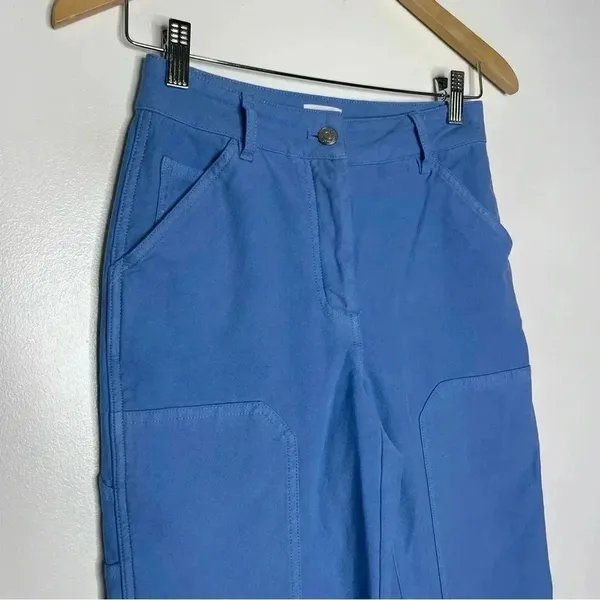 Wilfred Free Brennan Pant in Blue Size 0 Aritzia Cargo Utility Carpenter - Image 4