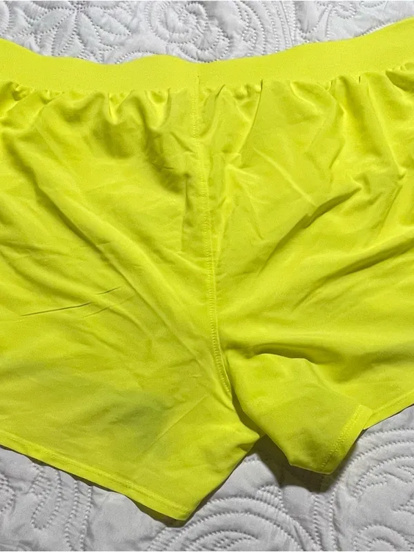 Under Armour Women's Neon Lime Training Shorts with Gray Reflective Trim‎ - Image 14
