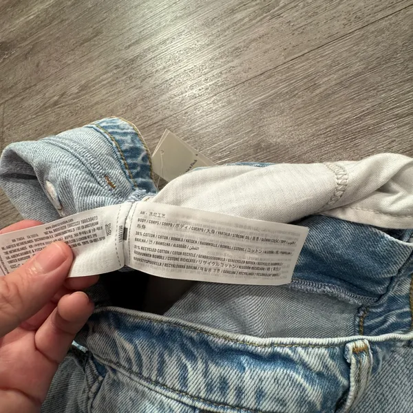 Abercrombie & Fitch Light Blue Wide Leg Jeans - Image 6