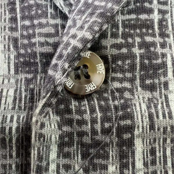 FRYE‎ Premium Sleepwear Mens Large Flannel Print Notched Set Gray Cotton Blend - Image 7