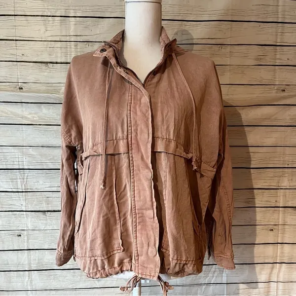 Lucky Brand Zipper Utility Jacket In Rose - Image 5
