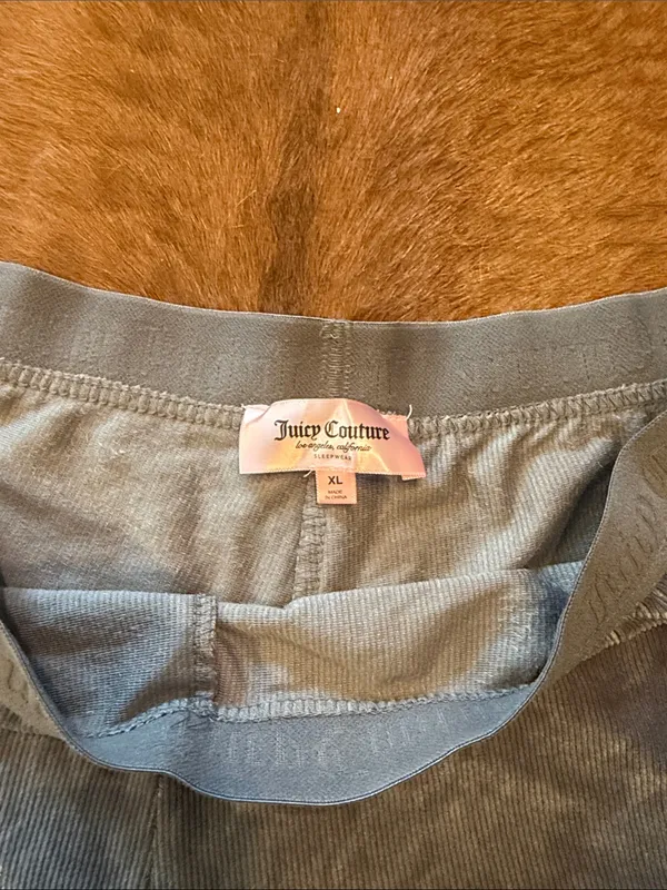 Y2K Juicy Couture bling lounge shorts in gray XL - Image 4