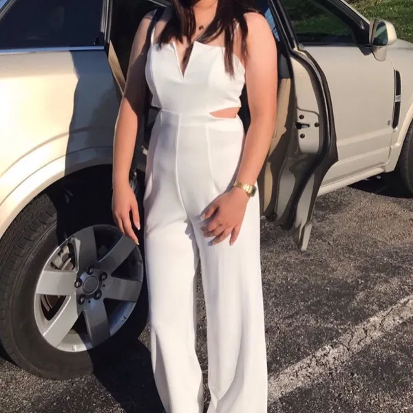 Forever 21 white jumpsuit - Image 3