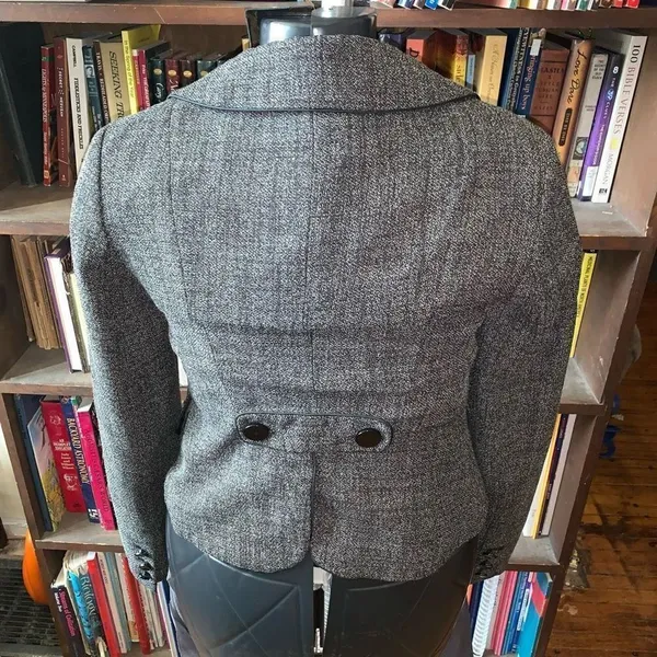 Ann Taylor size 2 black tweed regency royalcore blazer - Image 2