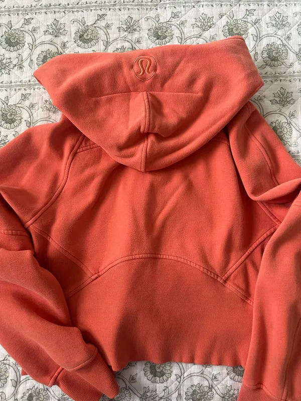 Orange Lululemon Scuba Half-Zip XS-S - Image 2
