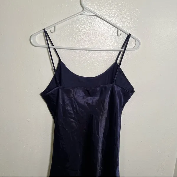 Women's Slip Dress‎ Navy Blue Sleeveless Navy Blue Spaghetti Strap A-Line Adjust - Image 7