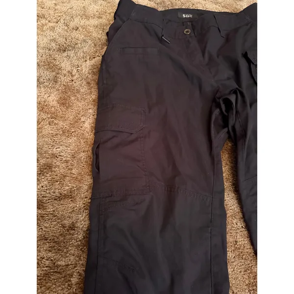 5.11 Tactical Utility Cargo Pants Black Rugged Work Wear Gorpcore Rip Stop - Image 4