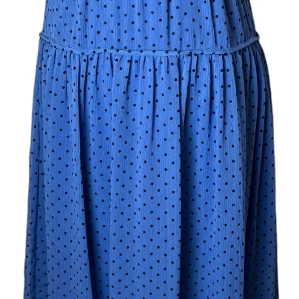 La Maison Talulah Dress Womens Small‎ Blue And Black Polka Dot Sorrento Midi - Image 10