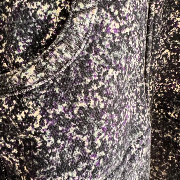 Lululemon Scuba Zip Up Hoodie II Size 8 Space Dye Black Purple White Athleasure - Image 4