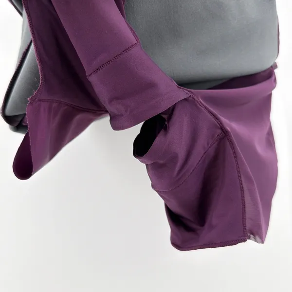 Popilush NWT Built In Shapewear Faux Leather Midi Dress S Plum Purple Bodycon - Image 8