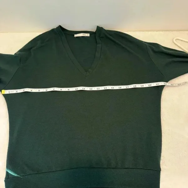 Wilfred Free Shirt Womens XXS Green V Neck Pullover Sweater Tee Classic - Image 6