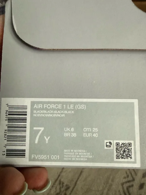 Black Air Nike Force 1 Low - Image 4