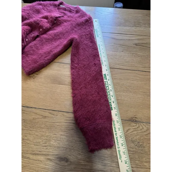 Free People Women Size Small Celeste‎ Heart Button Cardigan Aged Red Size Small - Image 8