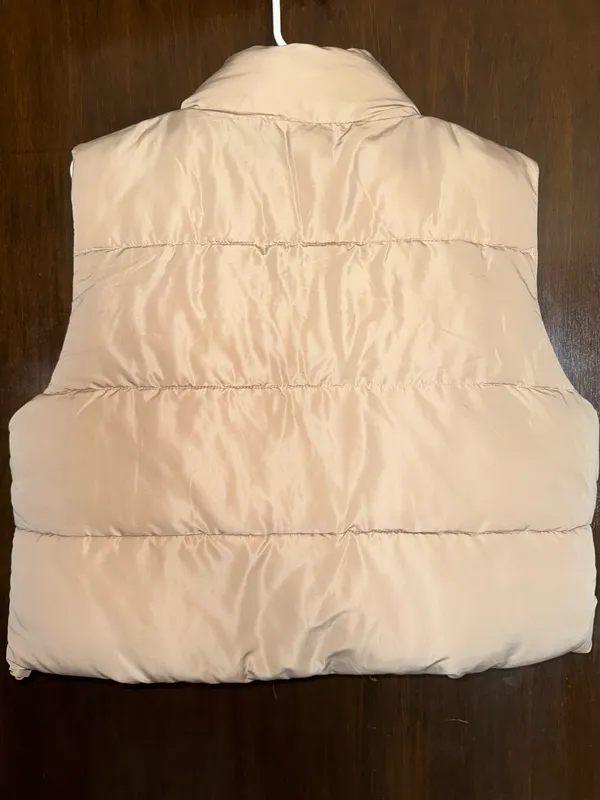 Boutique Tan Puffer Vest - Image 2