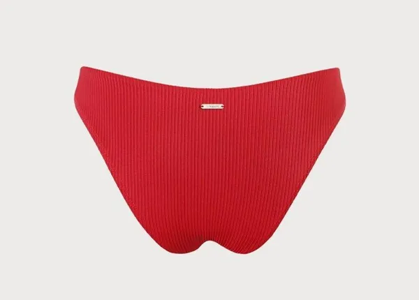 Berlook Red Solid Low Waisted Bikini BOTTOM ONLY 71 - Image 5
